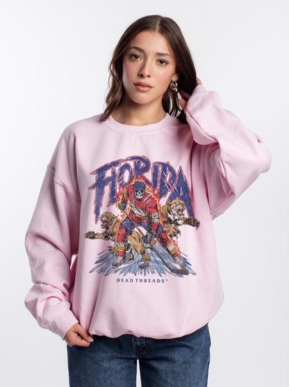 FLORIDA HOCKEY CREWNECK SWEATSHIRT - PINK