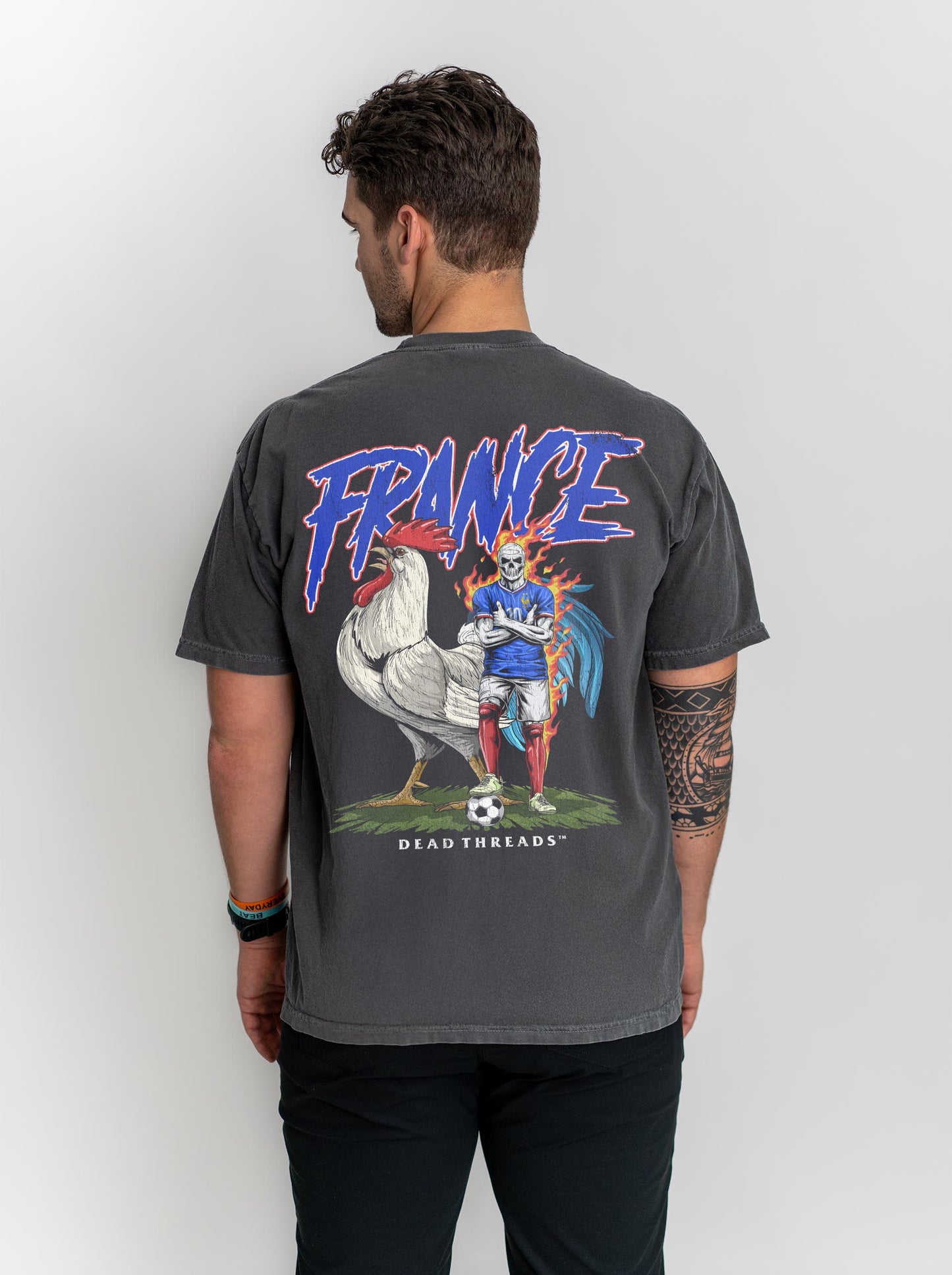 FRANCE SOCCER - “3 SKULL” PREMIUM T-SHIRT