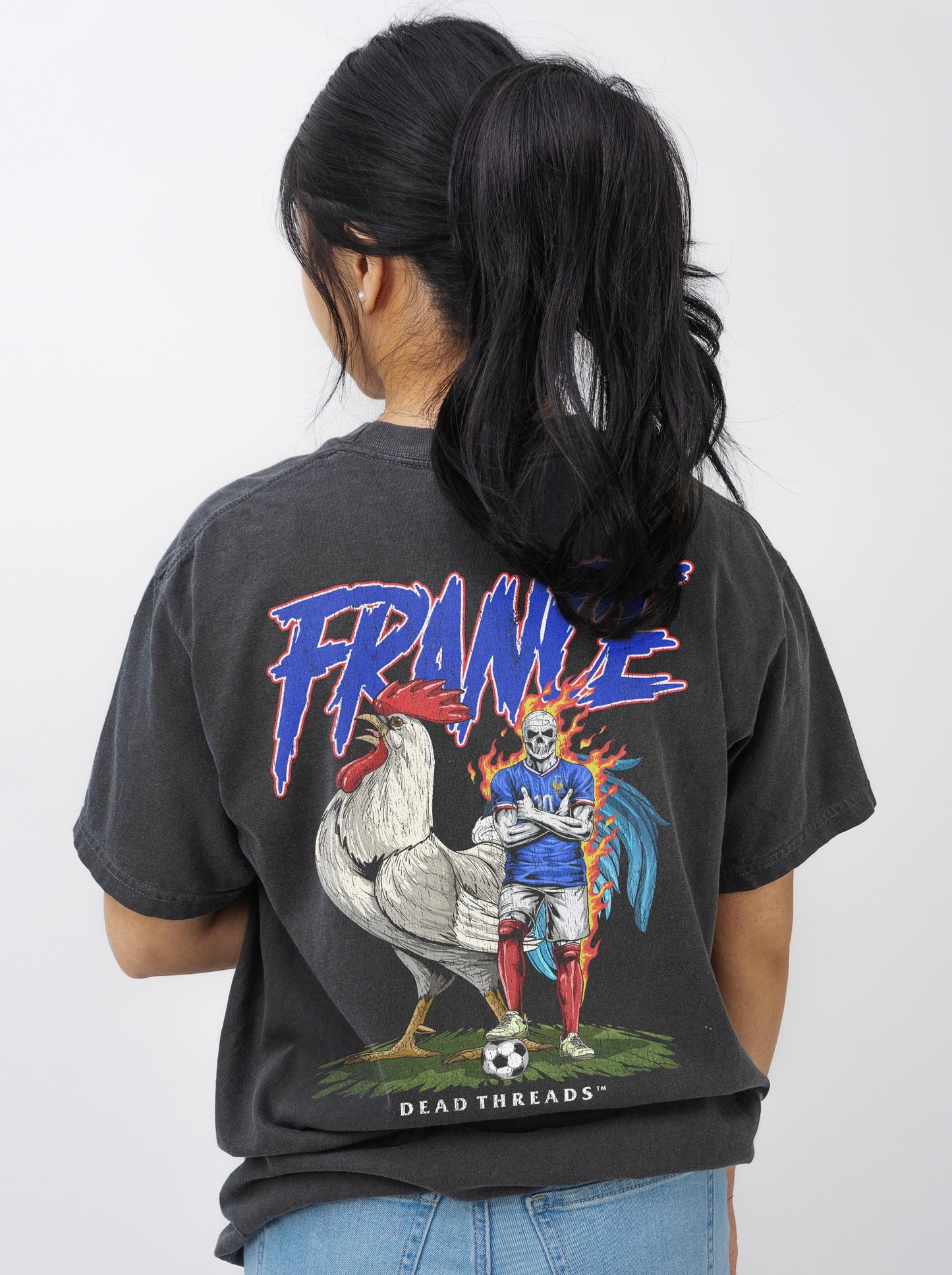 FRANCE SOCCER - “3 SKULL” PREMIUM T-SHIRT