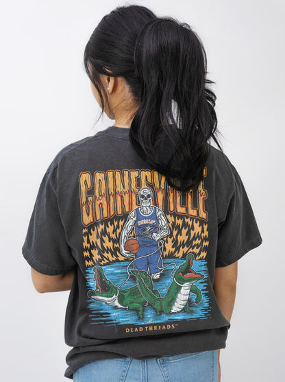 GAINESVILLE BASKETBALL - “3 SKULL” PREMIUM T-SHIRT