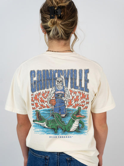 GAINESVILLE BASKETBALL - “3 SKULL” PREMIUM T-SHIRT