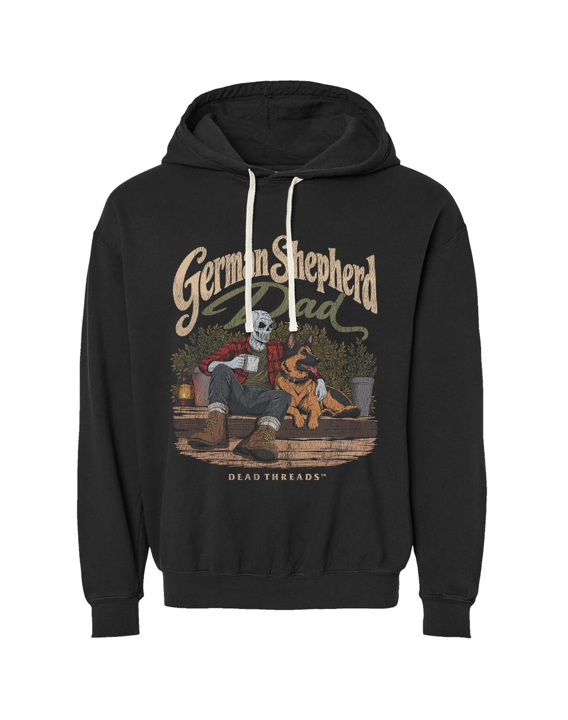 GERMAN SHEPHERD DAD - LIGHTWEIGHT HOODIE