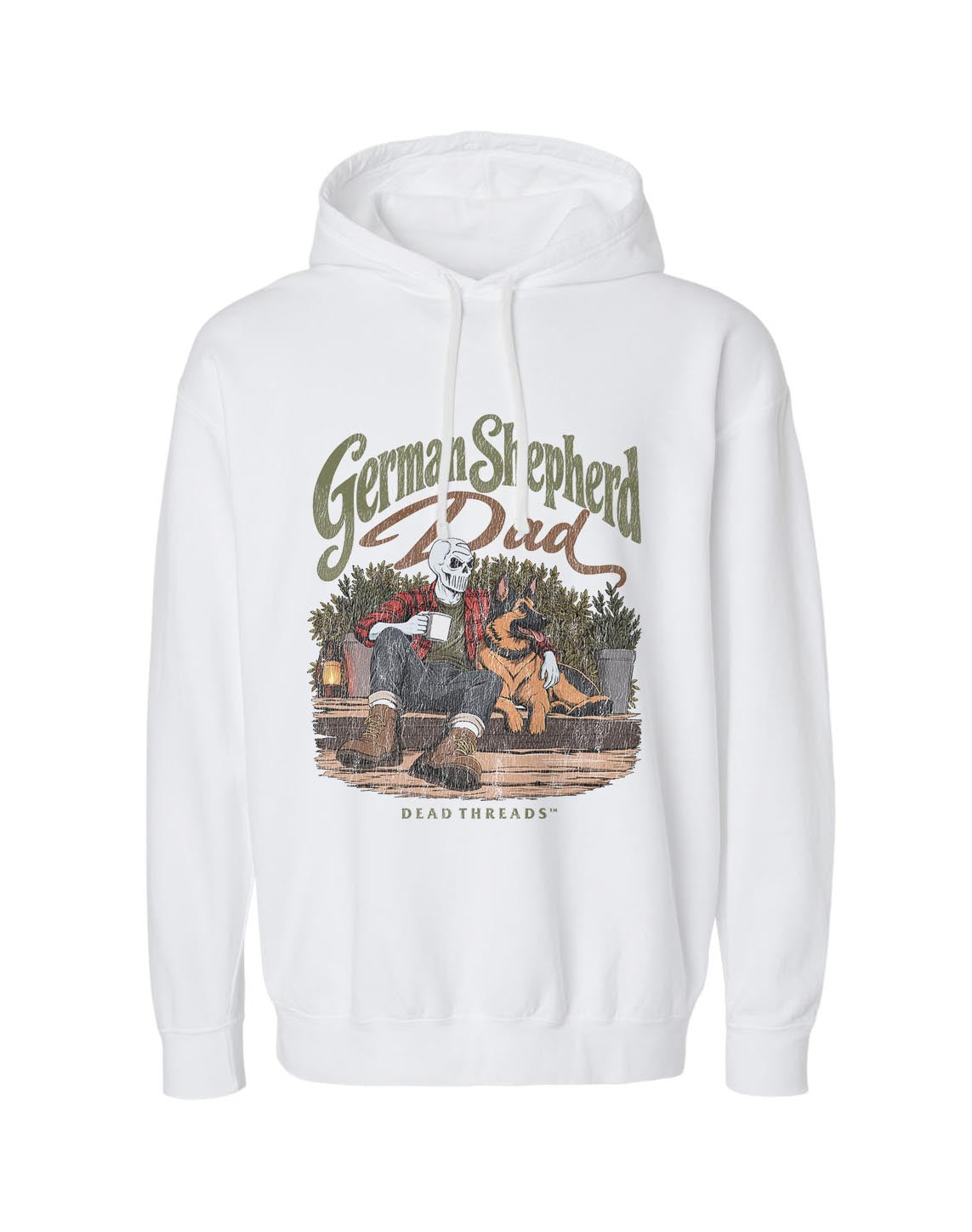 GERMAN SHEPHERD DAD - LIGHTWEIGHT HOODIE
