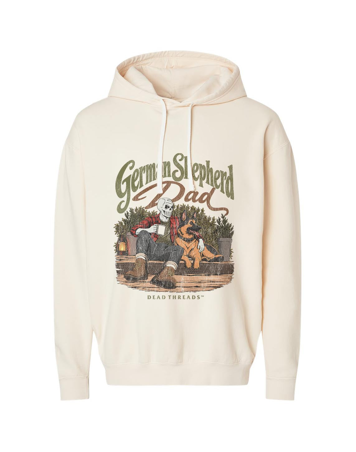 GERMAN SHEPHERD DAD - LIGHTWEIGHT HOODIE