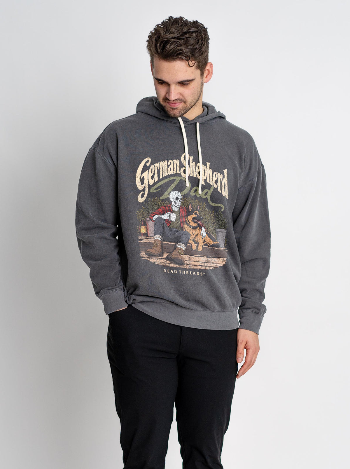 GERMAN SHEPHERD DAD - LIGHTWEIGHT HOODIE