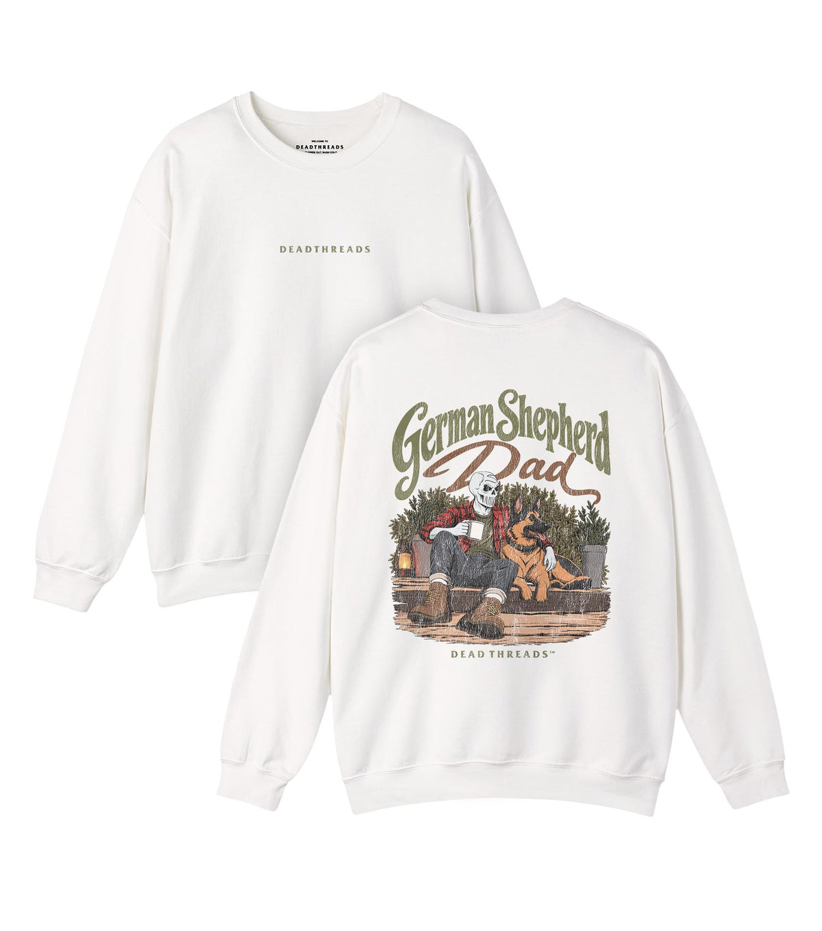 GERMAN SHEPHERD DAD - “DT ESSENTIAL" CREWNECK SWEATSHIRT
