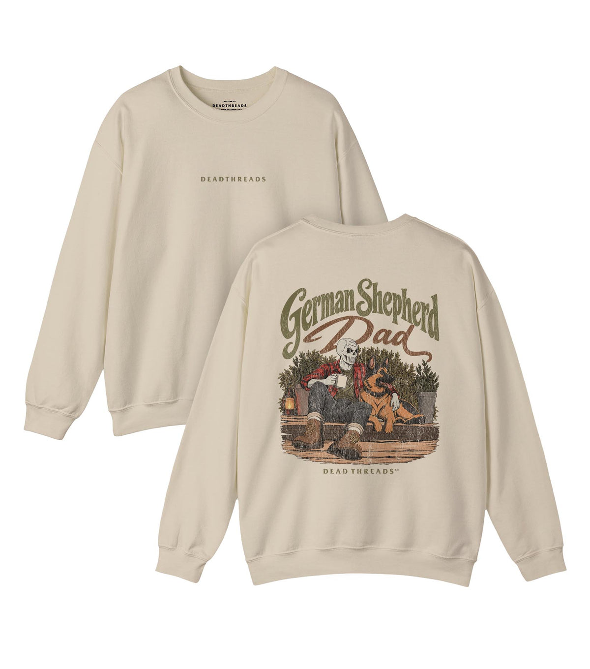 GERMAN SHEPHERD DAD - “DT ESSENTIAL" CREWNECK SWEATSHIRT