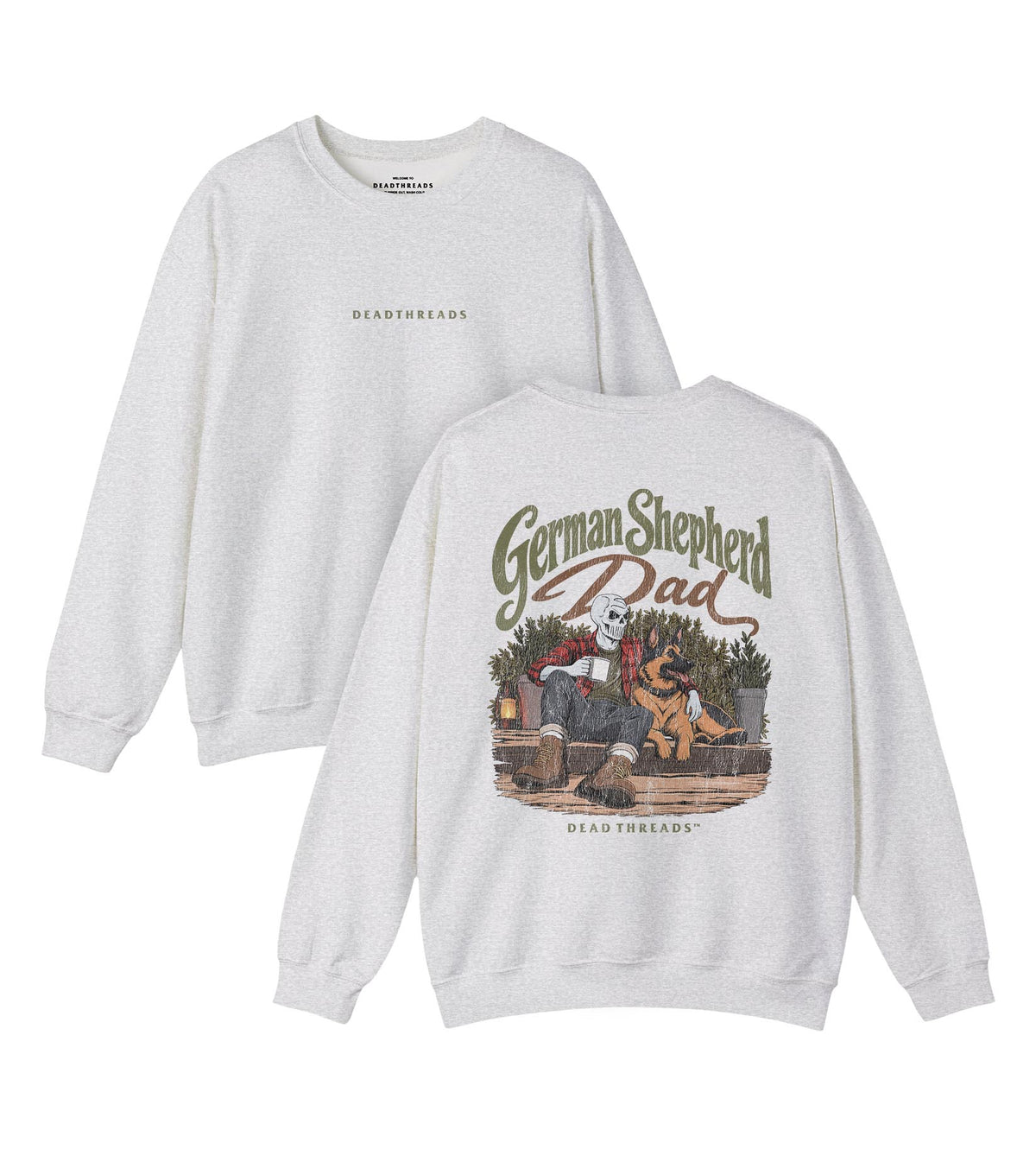 GERMAN SHEPHERD DAD - “DT ESSENTIAL" CREWNECK SWEATSHIRT