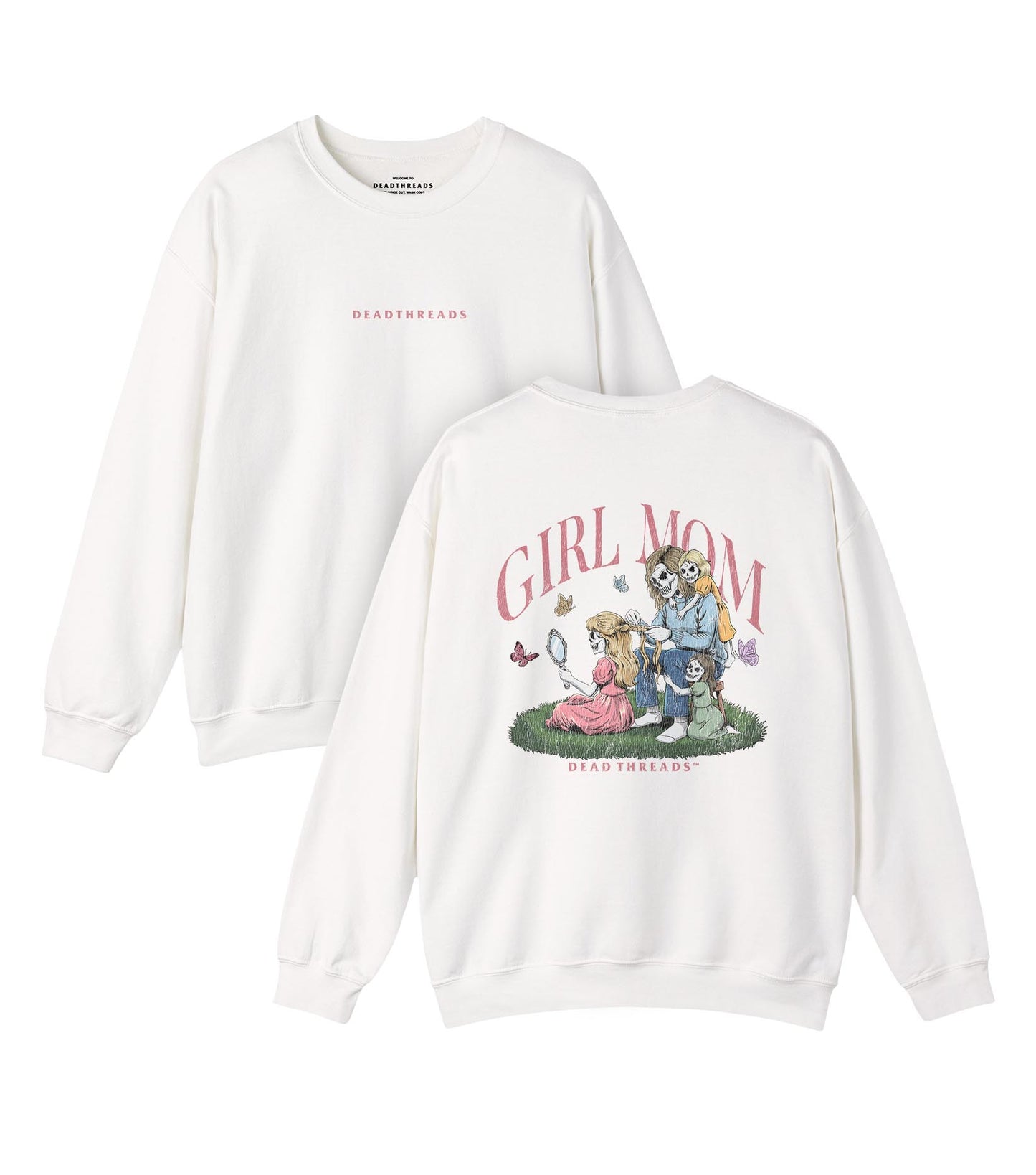 GIRL MOM v3  - “DT ESSENTIAL" CREWNECK SWEATSHIRT