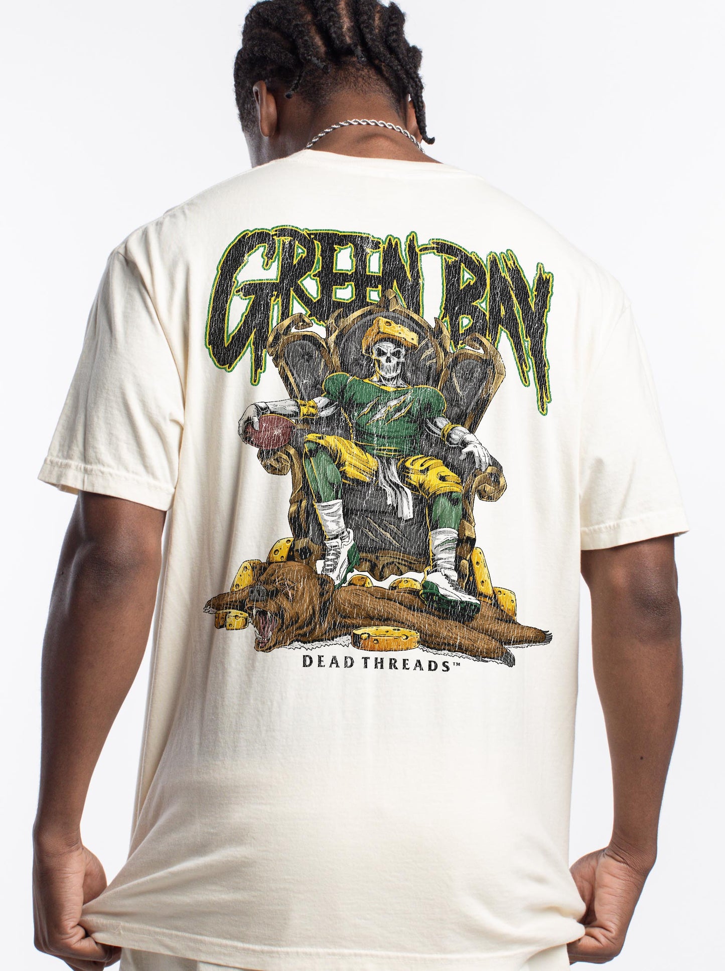 GREEN BAY FOOTBALL v2 - “3 SKULL” PREMIUM T-SHIRT
