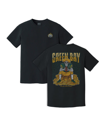 GREEN BAY FOOTBALL - “3 SKULL” PREMIUM T-SHIRT