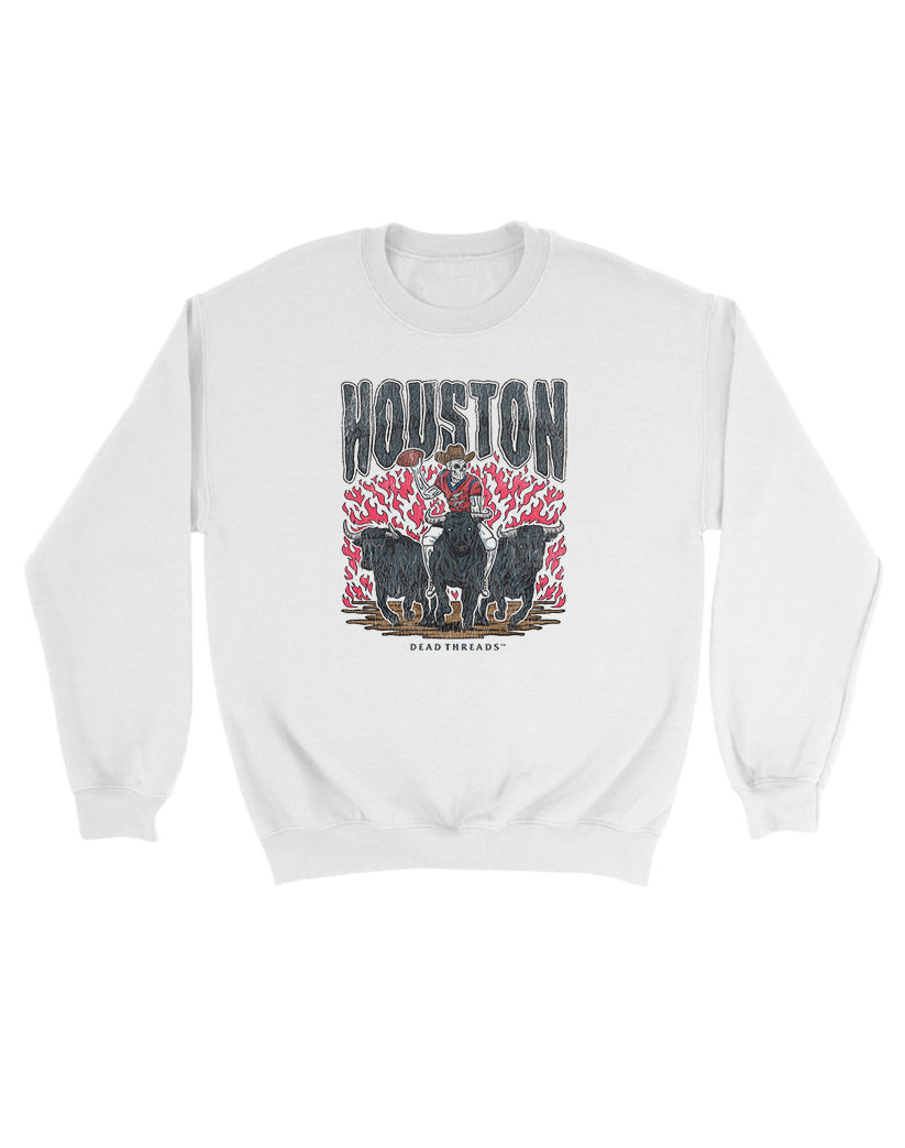HOUSTON FOOTBALL KIDS CREWNECK SWEATSHIRT