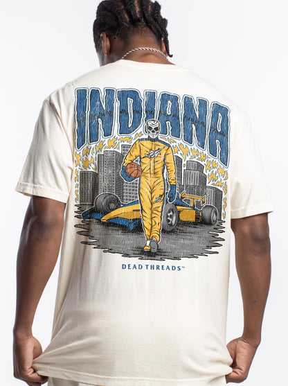 INDIANA BASKETBALL - “3 SKULL” PREMIUM T-SHIRT