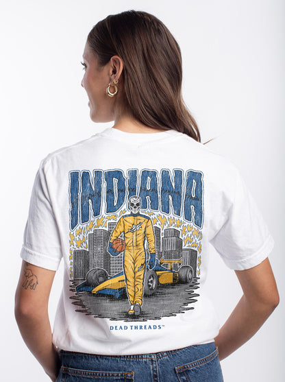 INDIANA BASKETBALL - “3 SKULL” PREMIUM T-SHIRT