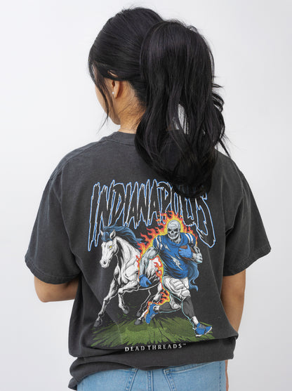 INDIANAPOLIS FOOTBALL v2 - "3 SKULL" PREMIUM T-SHIRT