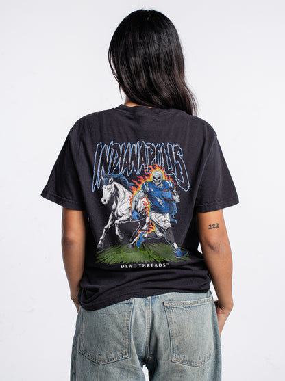 INDIANAPOLIS FOOTBALL v2 - "3 SKULL" PREMIUM T-SHIRT