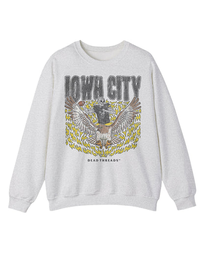 IOWA CITY FOOTBALL CREWNECK SWEATSHIRT
