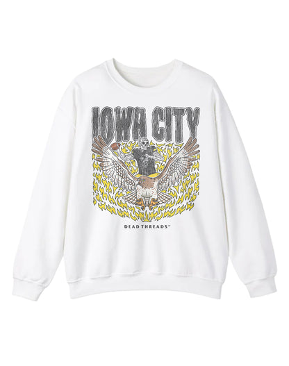IOWA CITY FOOTBALL CREWNECK SWEATSHIRT