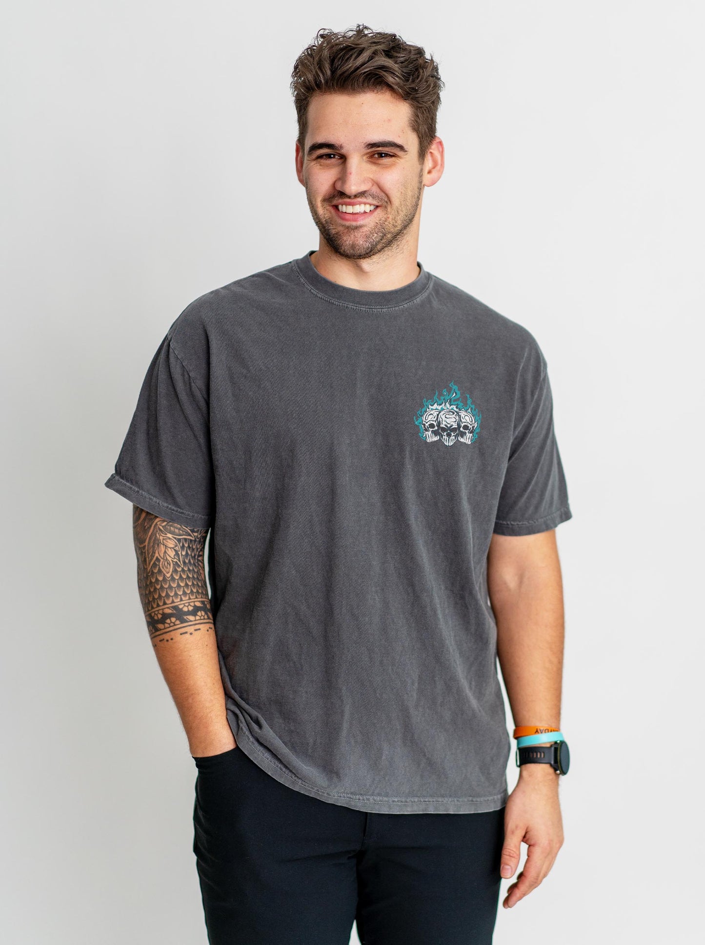 JACKSONVILLE FOOTBALL - “3 SKULL” PREMIUM T-SHIRT