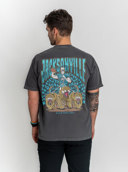JACKSONVILLE FOOTBALL - “3 SKULL” PREMIUM T-SHIRT