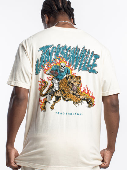 JACKSONVILLE FOOTBALL v2 - “3 SKULL” PREMIUM T-SHIRT
