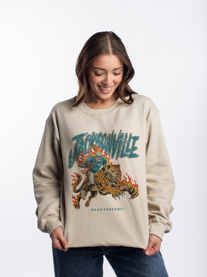 JACKSONVILLE FOOTBALL v2 CREWNECK SWEATSHIRT