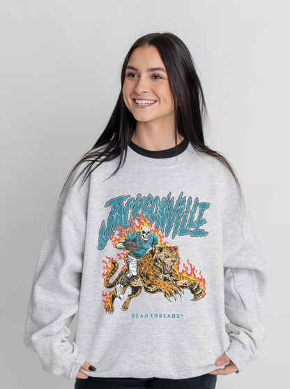 JACKSONVILLE FOOTBALL v2 CREWNECK SWEATSHIRT