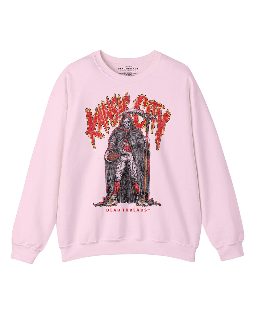 KANSAS CITY REAPER CREWNECK SWEATSHIRT - PINK