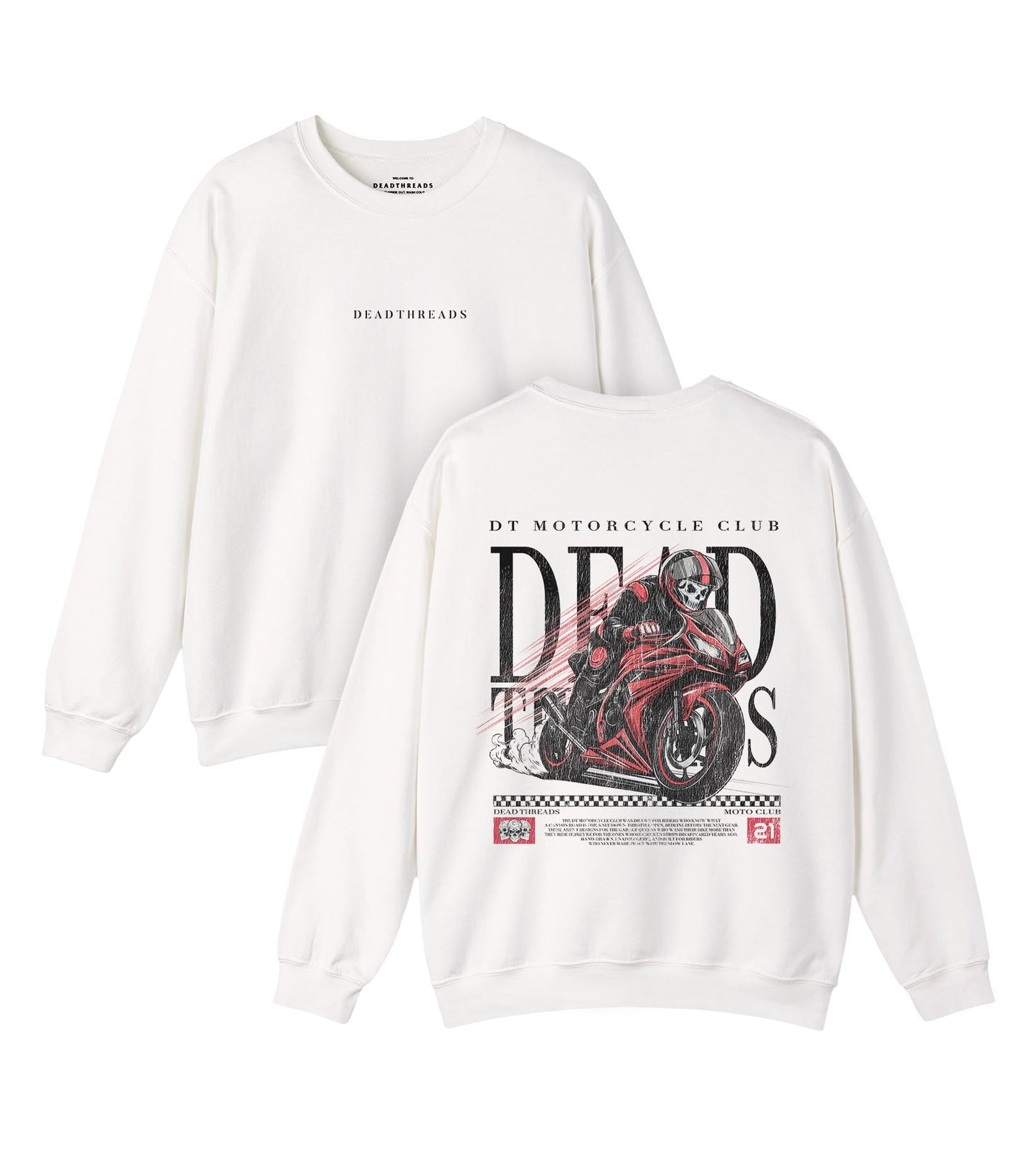 LAST LAP - “DT ESSENTIAL" CREWNECK SWEATSHIRT