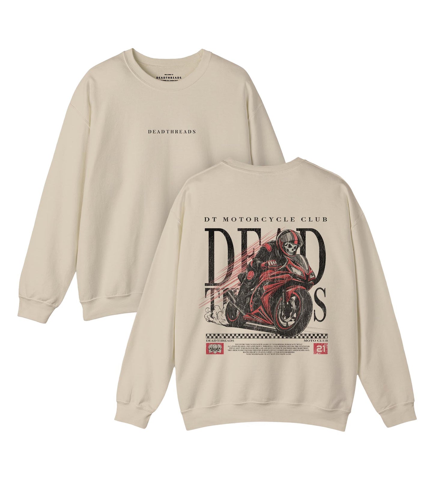 LAST LAP - “DT ESSENTIAL" CREWNECK SWEATSHIRT