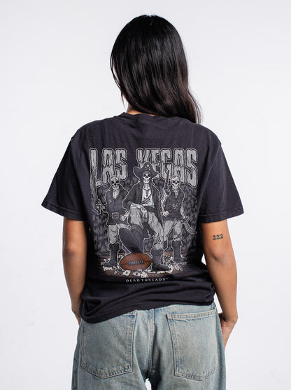 LAS VEGAS FOOTBALL - “3 SKULL” PREMIUM T-SHIRT