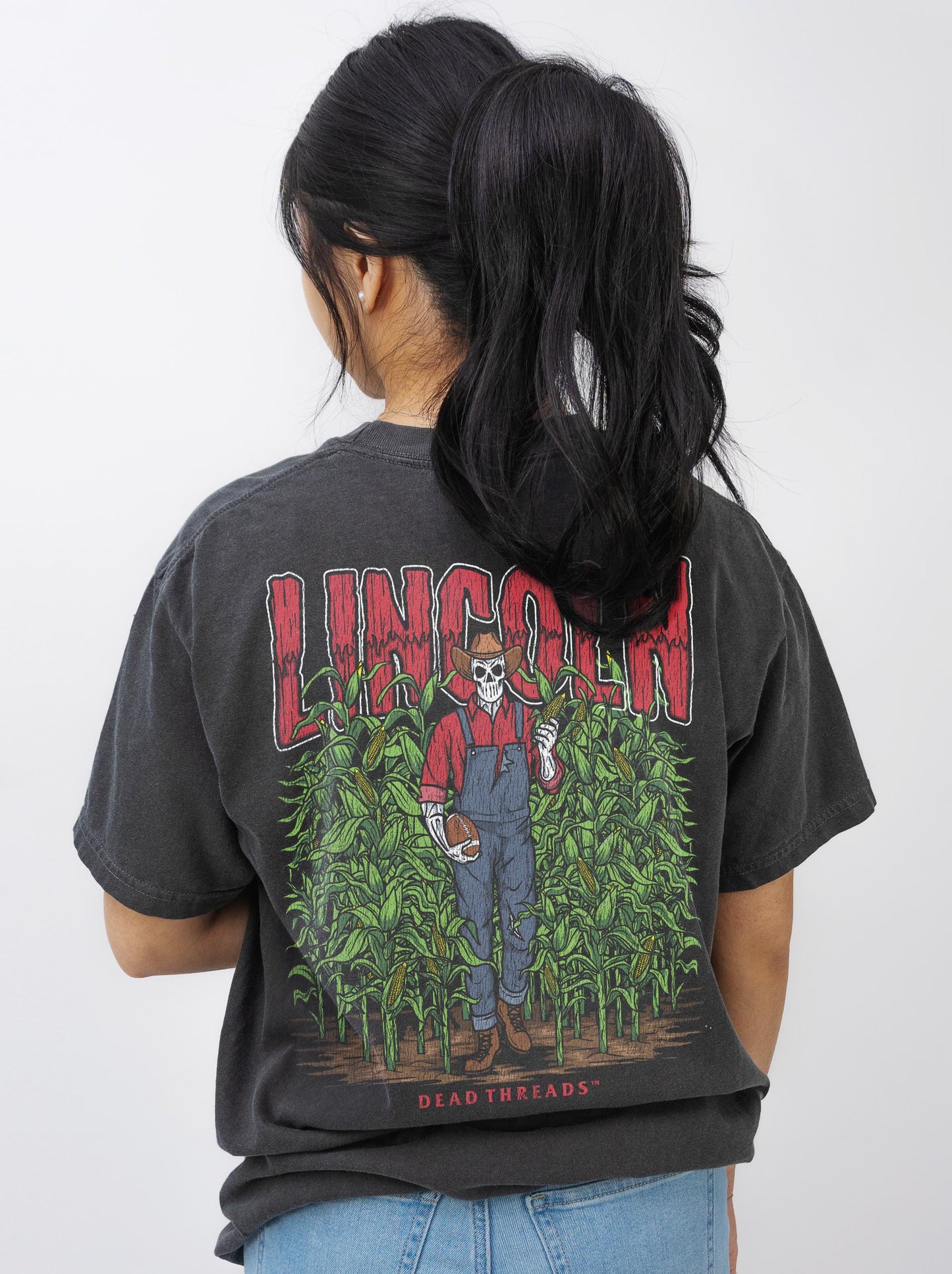 LINCOLN FOOTBALL - “3 SKULL” PREMIUM T-SHIRT