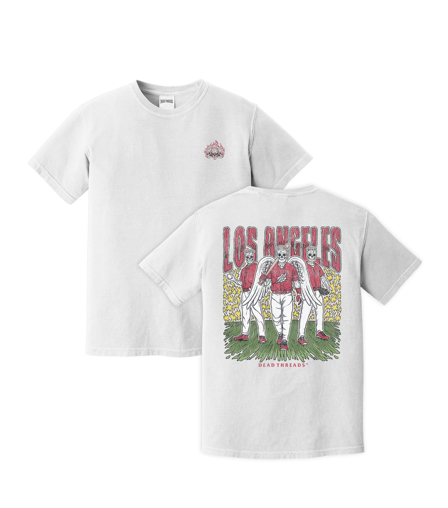 LOS ANGELES BASEBALL v2 - "3 SKULL" PREMIUM SHIRT