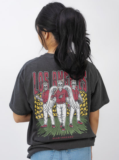LOS ANGELES BASEBALL v2 - "3 SKULL" PREMIUM T-SHIRT