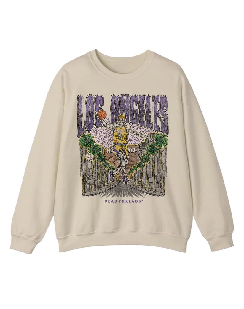 LOS ANGELES BASKETBALL CREWNECK SWEATSHIRT
