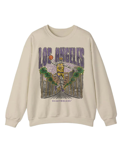 LOS ANGELES BASKETBALL CREWNECK SWEATSHIRT