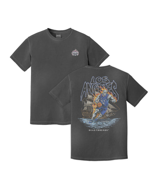 LOS ANGELES BASKETBALL v2 - “3 SKULL” PREMIUM T-SHIRT