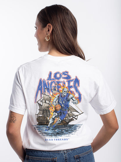 LOS ANGELES BASKETBALL v2 - “3 SKULL” PREMIUM T-SHIRT