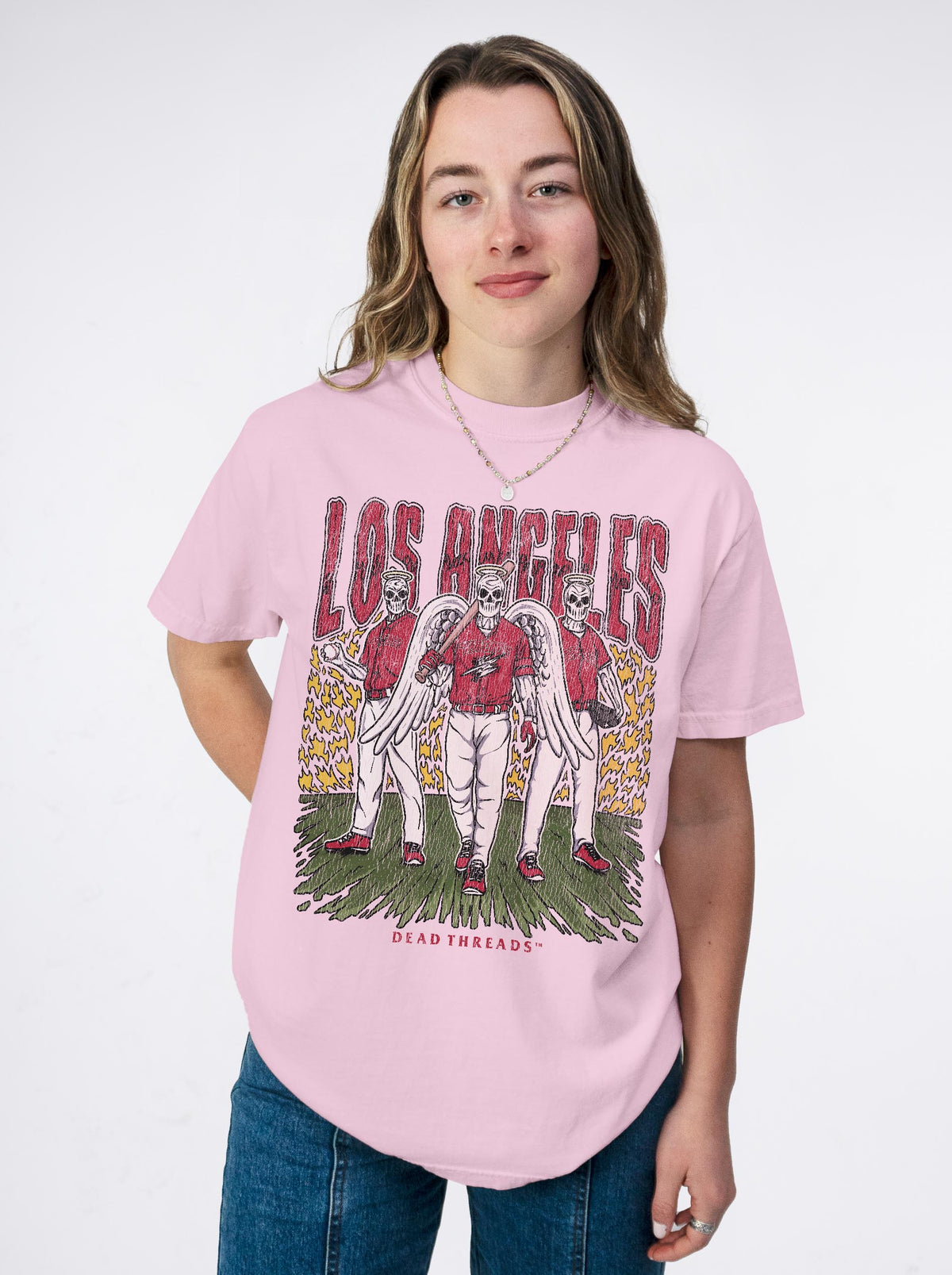 LOS ANGELES BASEBALL - PINK