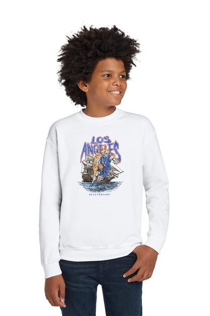 LOS ANGELES BASKETBALL KIDS CREWNECK SWEATSHIRT