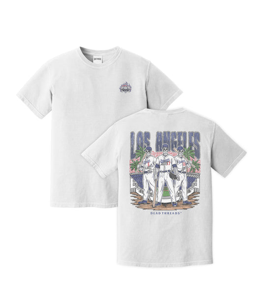 LOS ANGELES BASEBALL - "3 SKULL" PREMIUM SHIRT