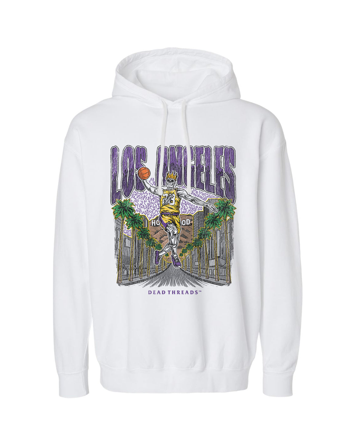 LOS ANGELES BASKETBALL - LIGHTWEIGHT HOODIE