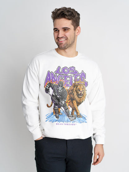 LOS ANGELES HOCKEY CREWNECK SWEATSHIRT