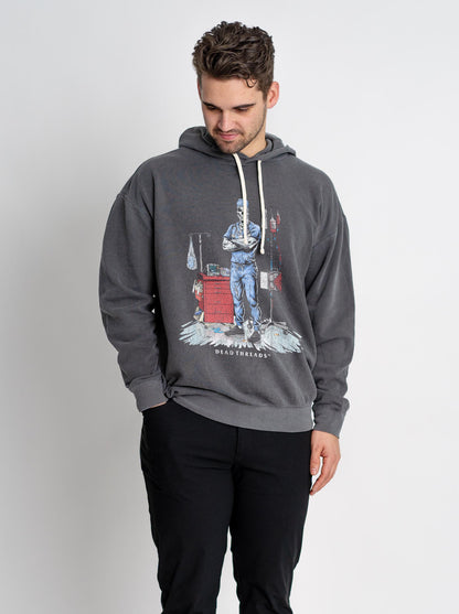 DEADSIDE NURSE (MALE) - BLUE SCRUBS LIGHTWEIGHT HOODIE