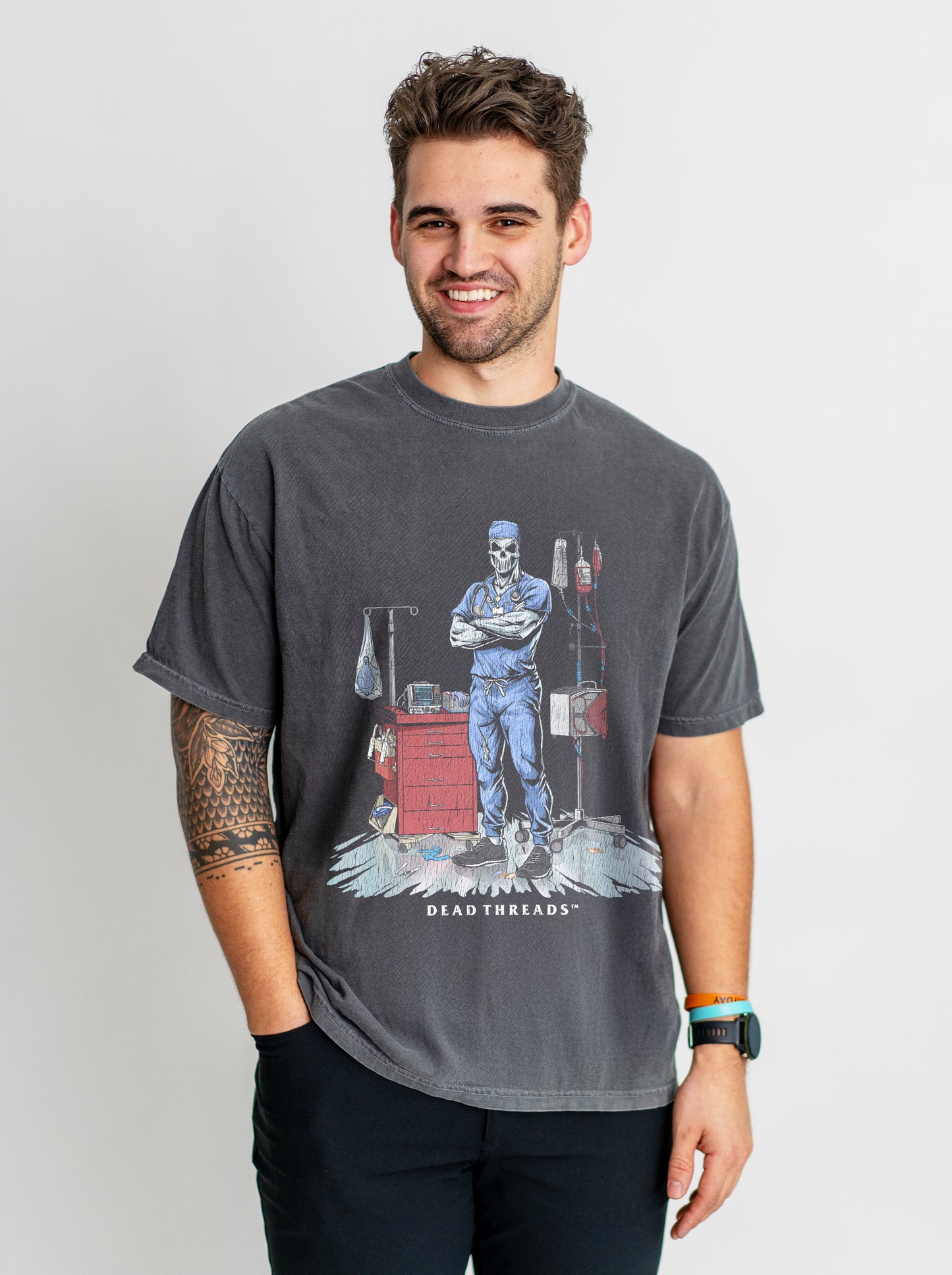 DEADSIDE NURSE (MALE) - BLUE SCRUBS