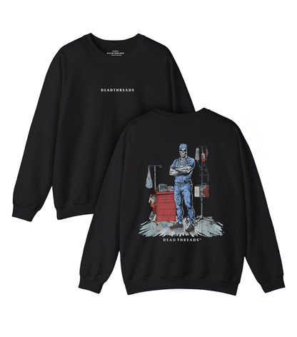 DEADSIDE NURSE (MALE) - BLUE SCRUBS “DT ESSENTIAL" CREWNECK SWEATSHIRT