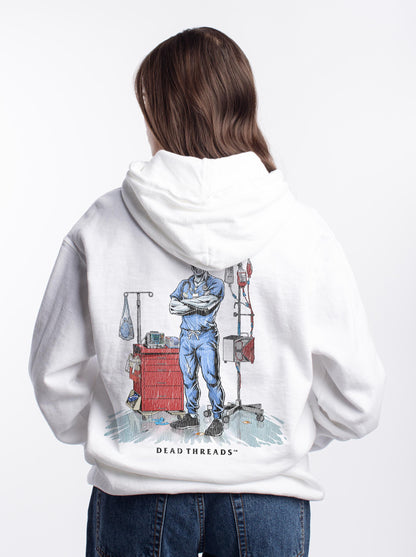 DEADSIDE NURSE (MALE) - BLUE SCRUBS “DT ESSENTIAL" HOODIE
