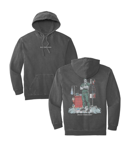 DEADSIDE NURSE (MALE) - GREEN SCRUBS - “DT ESSENTIAL" HOODIE