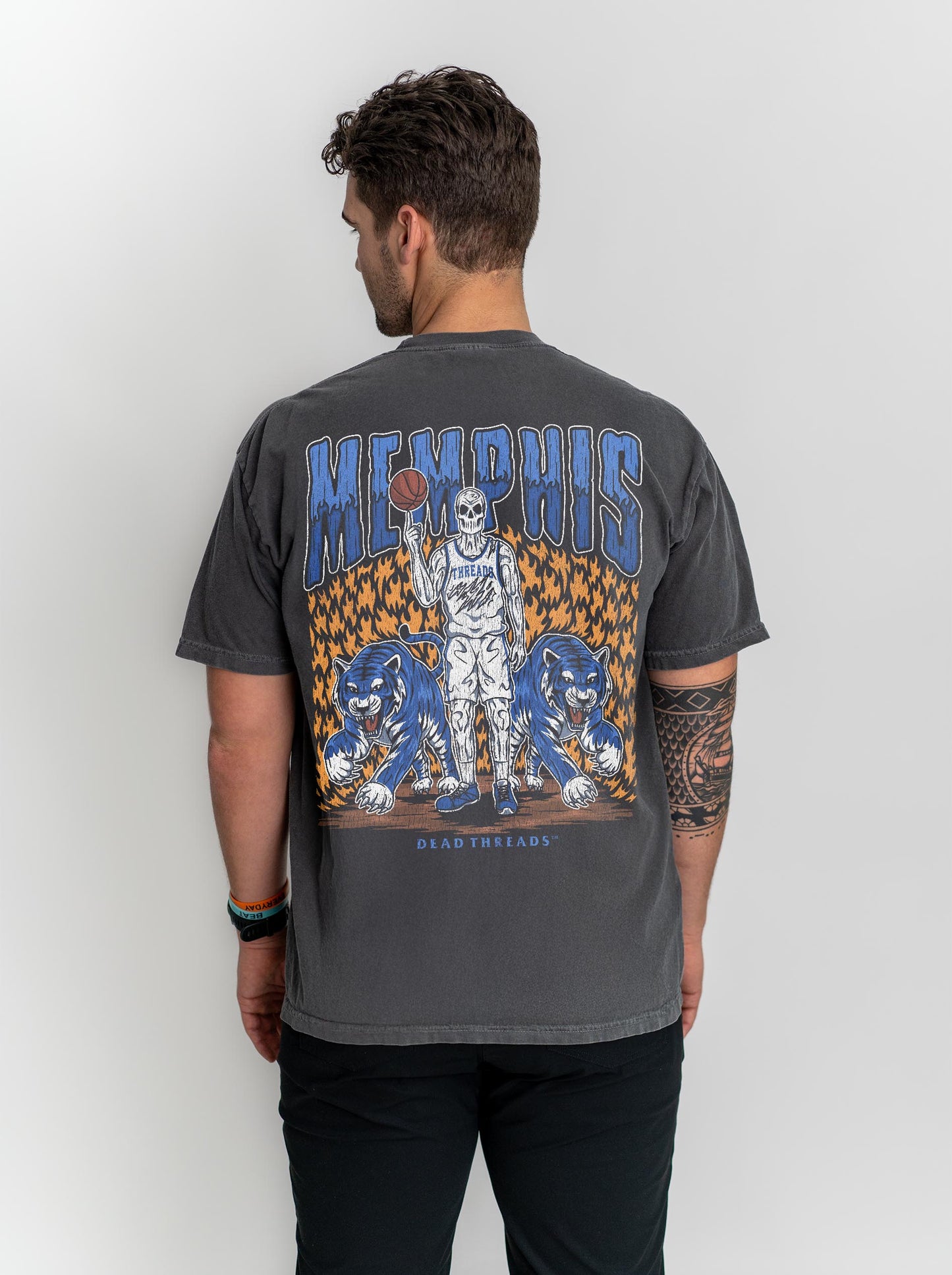 MEMPHIS BASKETBALL - “3 SKULL” PREMIUM T-SHIRT