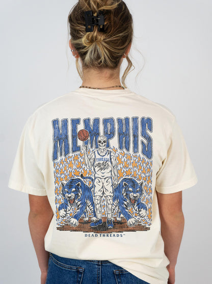 MEMPHIS BASKETBALL - “3 SKULL” PREMIUM T-SHIRT
